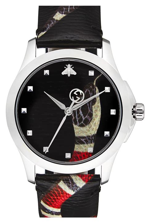 gucci rubber watch for women|gucci snake watch leather.